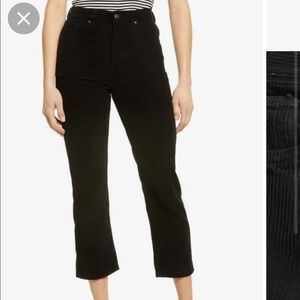 Corduroy black topshop pants